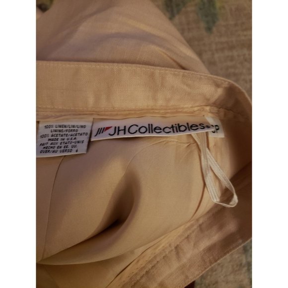 Vintage 90s‎ Pink Linen Skirt Suit - Picture 5 of 5